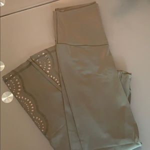 Army green super thin soft leggings Aerie medium